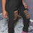 Ladies' Fashionable Casual Solid Color Autumn And Winter Perforated Pants - Lootquake