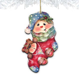 Bearly Hanging on Wooden Ornaments by Jamie Mills-Price - Christmas Decor - 8457501