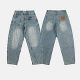 Double Waist Design Loose Leisure Workwear Trousers - Lootquake