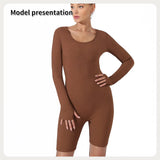 Women's Fashion Simple Solid Color Bodysuit - Lootquake
