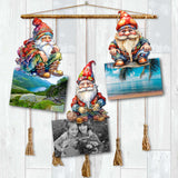Christmas Gnomes Wooden Clip-on Ornaments Set of 3 by G. Debrekht - Christmas Decor - 8091031C-S3