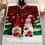 1 manta navideña, manta decorativa para fiestas navideñas, manta de cama para regalo de Año Nuevo, regalo de Navidad para sofá cama, oficina, camping.