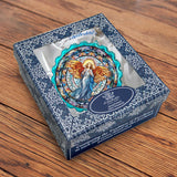 Love Harmony Angel Wreath Glass Ornament by G. Debrekht - Nativity Holiday Decor - 759-054