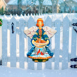 Decoración para puerta de Natividad con Ciervo y Ángel de la Guarda de G. DeBrekht - Decoración navideña de Natividad - 8152510H