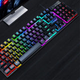 Gaming Usb Luminous Wired Keyboard Floating Manipulator - Lootquake
