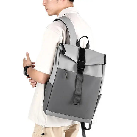 Casual Fashion Backpack For Men Women New Laptop Backpack Oxford Cloth Waterproof Short Distance Travel Backpack Men Black - Lootquake