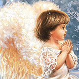 Ángel en la Capilla, Arte mural de madera de D. Gelsinger - Decoración navideña - 95659B-1606