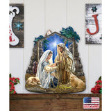 Glory to God Nativity Door Decor by D. Gelsinger - Nativity Holiday Decor - 8461010H-1722