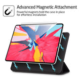 Magnetic Smart Case for iPad Pro 11 - Trifold Stand, Rubberized Cover