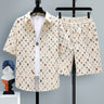 Men's Short-sleeved Suit Youth Student Leisure Sports Cool Shorts Two-piece Set - Lootquake