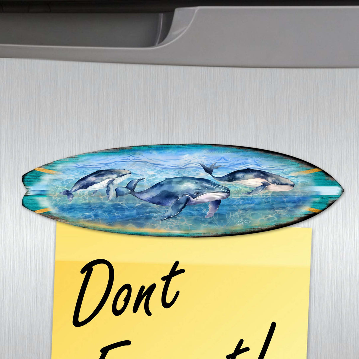 Ocean Style Surfboards Decorative Wooden Magnets Set of 6 by G. Debrekht - Coastal Decor - 8090067G-S6