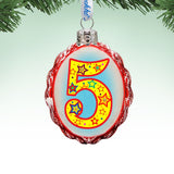 Set of 5 Mini Mercury Glass Ornaments by G DeBrekht- Love Family and Kids Decor - Item 770005