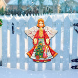 Christmas Tree Angel Nativity Door Decor by G. DeBrekht - Nativity Holiday Decor - 8154103H