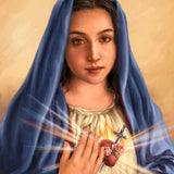 Arte mural del Inmaculado Corazón de María de D. Gelsinger - Decoración navideña para la Natividad - 95686B-DG