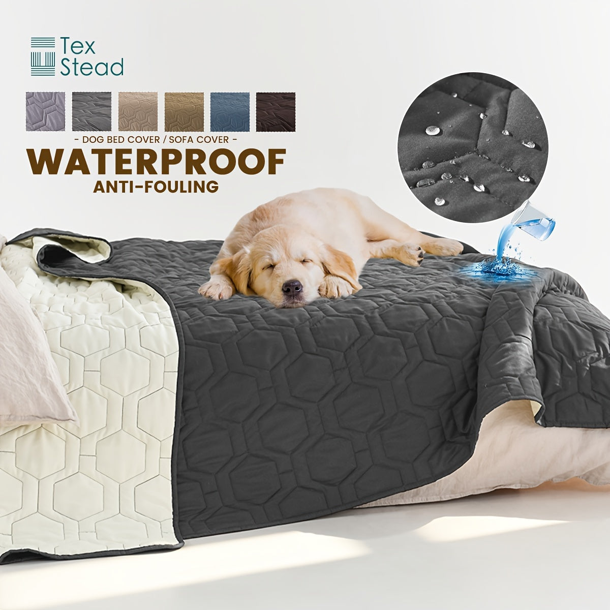 1 funda de cama para perro y manta para mascotas, sofá, colchón, protector de incontinencia para coche, funda de sofá para la mayoría de gatos y perros.
