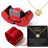 Fashion Jewelry Box Red Apple Christmas Gift Necklace Eternal Rose For Girl Mother's Day Valentine's Day Gifts With Artificial Flower Rose Flower Jewelry Box - Lootquake