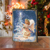 My Christmas Wish Art Wooden Wall Art by D. Gelsinger - Nativity Holiday Decor - 95656B-0703