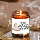 Sweet Book Lover Gift For Bookworm Bestfriend Her Him Gf Bf Girl Boy Women Man Gag Fun Cool Trendy Stuff Birthday Christmas Thanksgiving Anniversary Graduation Idea 2024 Unique Ornament Decor Lavender Scented Candle Small Box