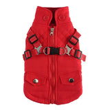 Pet Winter Cotton Dog Clothes Zipper Jacket Dog Supplies - Lootquake