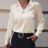 Fashionable Elegant Business Style Long Sleeve Shirt With Pearl Button - Lootquake
