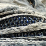 Handmade Splash-ink Blue Diamond Ripped Jeans - Lootquake