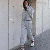 New Style Autumn And Winter Women's New Casual Hoodie Coat Sports Suit - Lootquake