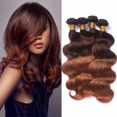 Real hair wig female real hair wavy body wave - Lootquake