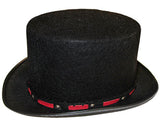 Black Top Hat w/ Red Trim