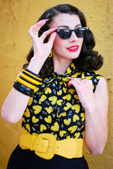 Honey Hives Bow Top - Plus Sizes only