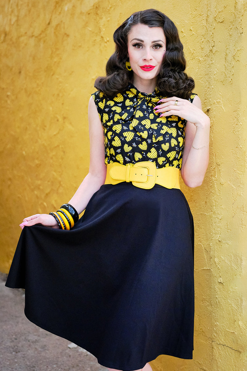 Honey Hives Bow Top - Plus Sizes only