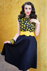 Honey Hives Bow Top - Plus Sizes only