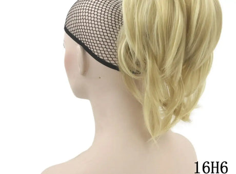 Grip ponytail short hair female curly hair wig flexible hair ponytail - Lootquake