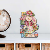 Decoración de puerta de Pascua con conejito de Pascua de Jamie Mills-Price - Decoración de primavera de Pascua - 8457605H