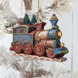 Christmas Train Wooden Ornaments by G. Debrekht - Christmas Decor - 8100198-2