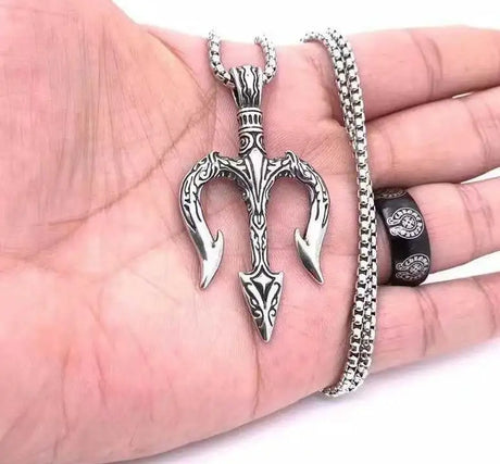Sea King Trident Cross Border Necklace Pendant - Lootquake
