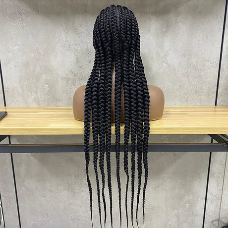 Stretch Mesh Chemical Fiber Head Cover 9 Strand Braid Wig - Lootquake