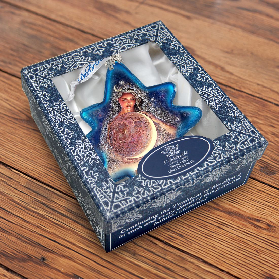 Adorno de cristal de la Diosa de la Luna de Josephine Wall - Decoración navideña - 755-406-JW