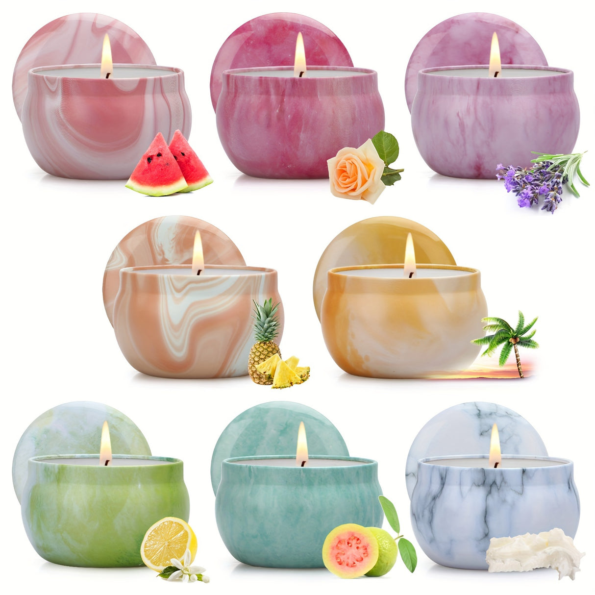 8-pack Scented Candles For Home, Scented Candle Gifts For Women, Soy Scented Candles For Home, Scented Candle Gift Set For Christmas, Birthdays, Mother's Day, Valentine's Day