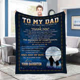 Manta polar acogedora para papá: un emotivo regalo para el Día del Padre. Manta de franela suave y cálida para todas las estaciones, perfecta para usar en interiores y exteriores.
