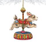 Carousel Bunny Easter Wooden Ornaments by G. DeBrekht - Carousel Holiday Decor - 8114042