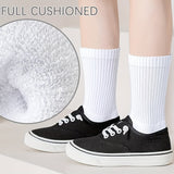1/6 pares de calcetines deportivos de entrenamiento acolchados unisex, transpirables y absorbentes de humedad para mujer