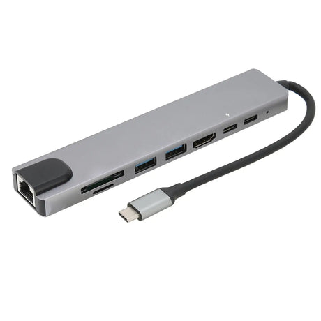Docking Hub 8 in 1 Type‑C to High‑Definition Multimedia Interface USB PD Expansion Dock for Transfer Data - Lootquake