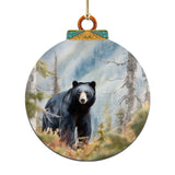 Adornos de madera "Viaje del oso negro de Alaska" de G.Debrekht - Decoración navideña con temática de vida silvestre - 870072