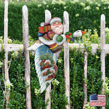 Decoración navideña para puerta con Papá Noel viajero de ganso de G. DeBrekht - Decoración navideña con muñeco de nieve de Papá Noel - 8114060H