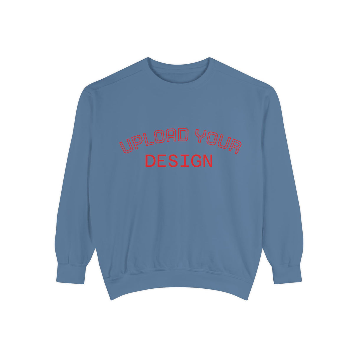 Customizable Unisex Garment-Dyed Sweatshirt, Personalized Gift, Cozy Streetwear, Casual Outfit, Unique Design Sweatshirt