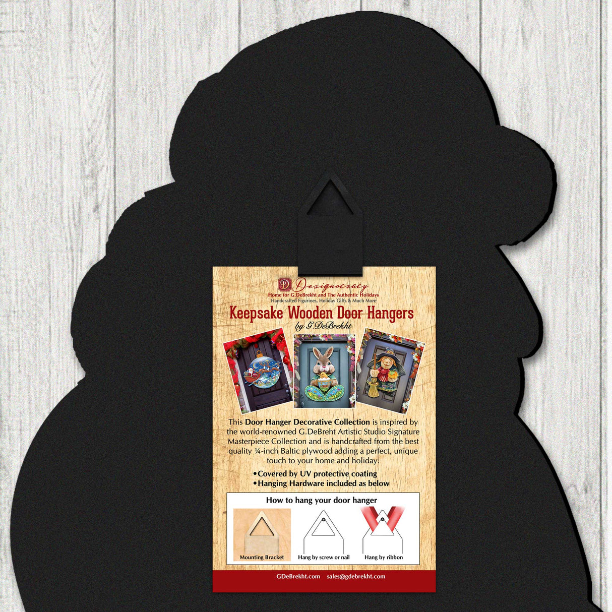 Flower Heart Angel of Love Door Hanger Wall Art by G. DeBrekht - Love Family Kids Decor - 8155412H