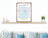 The Serenity Prayer - Wooden Kitchen blessing - God grant me the serenity - Contemporary decor - Religious wall art - Nursery wall art - 310340