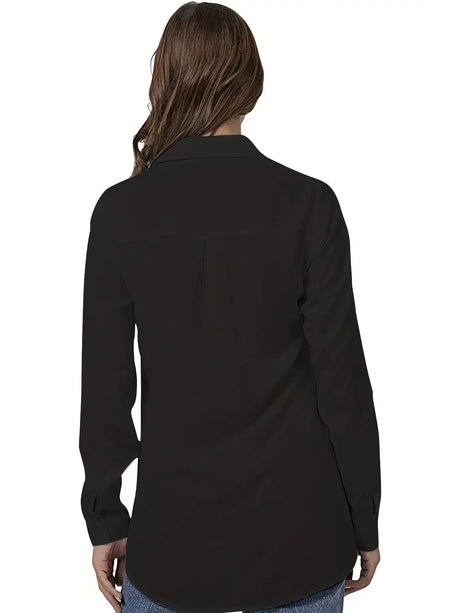 Simple Casual Long-sleeved Shirt, Versatile In All Seasons. - Lootquake