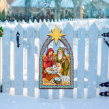 Nativity Manger Star Nativity Door Decor by G. DeBrekht - Nativity Holiday Decor - 8121301H