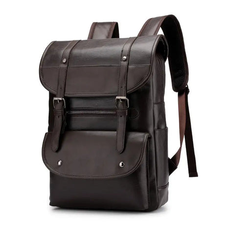 New PU waterproof backpack student computer bag - Lootquake